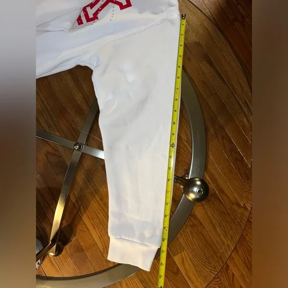 VS PINK~ White Sweatshirt w/ Red Dog Bling Design - Picture 14 of 14